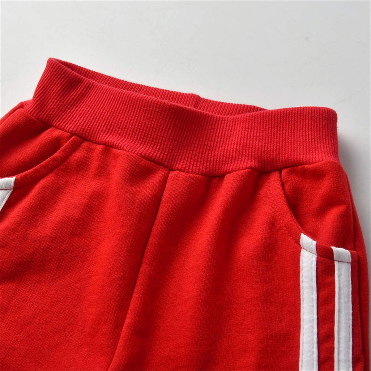 DAIMIDY Boys Girls Striped Pullover Sweatshirt Sports Suit, 6 Mongths - 3 Years