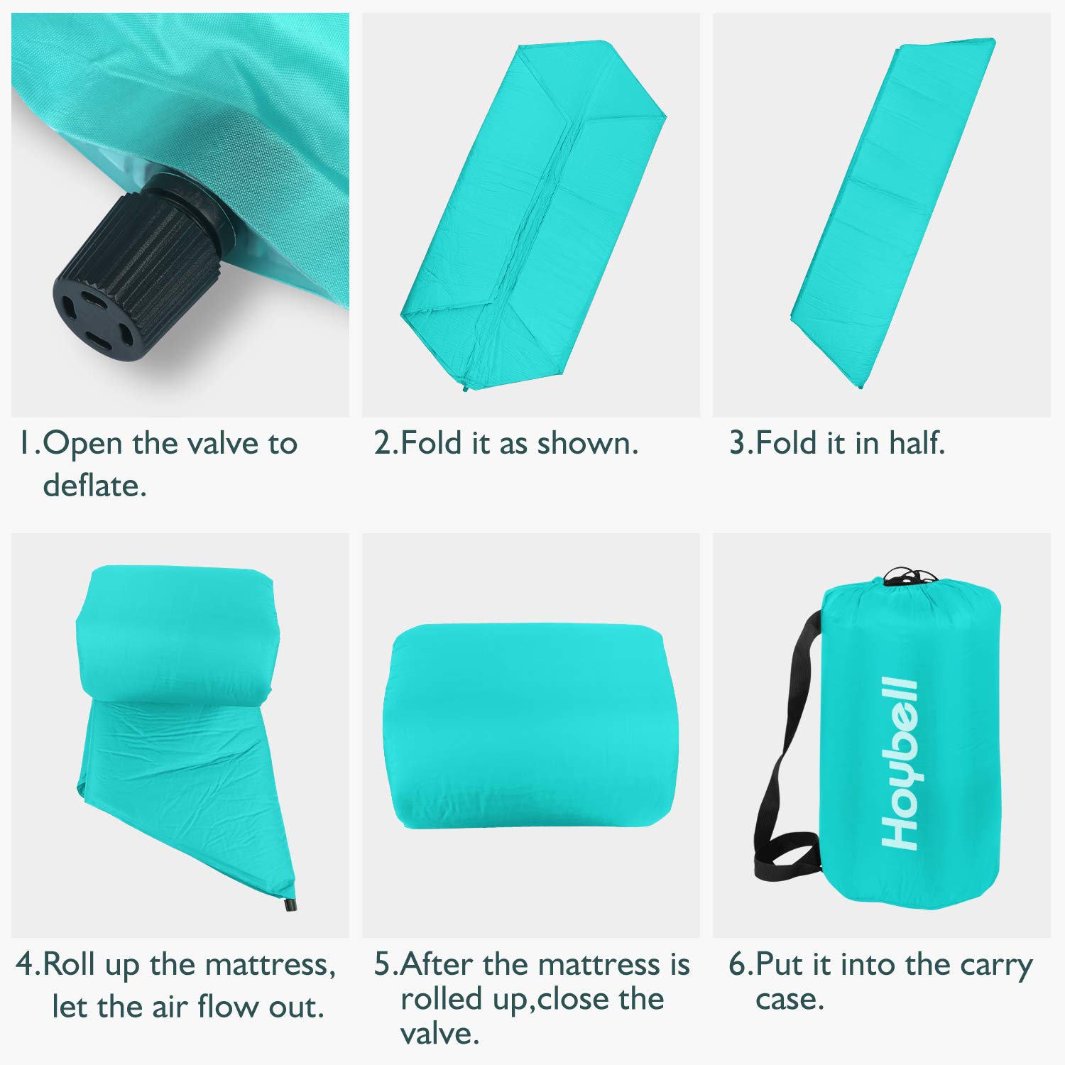 Hoybell 8-Panel Playpen Mattress, Compatible with Regalo Extra Large Play Yard, Self-Inflating Mat P