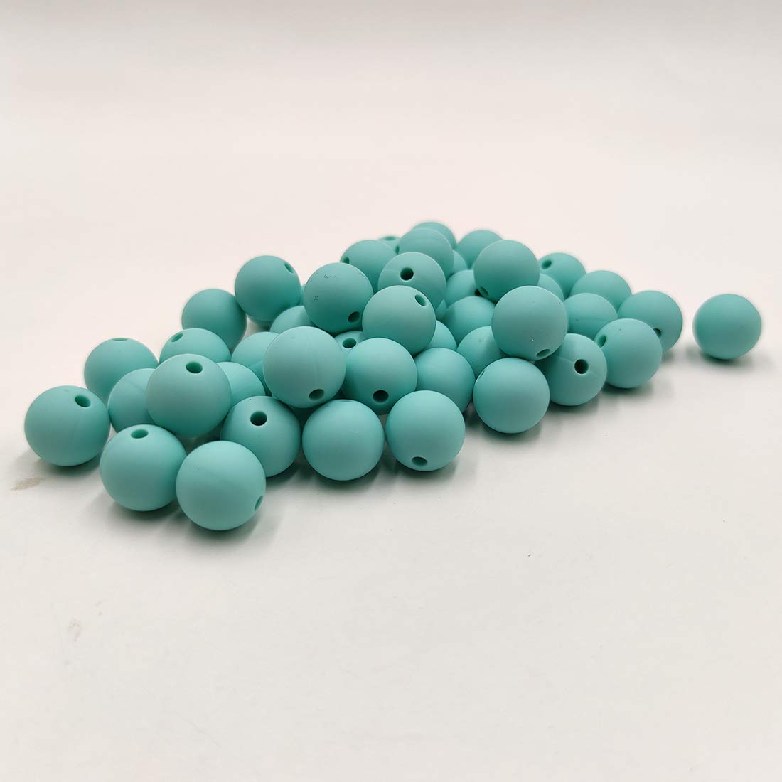 100pcs 12mm Silicone Round Loose Pearl Beads Shaped Woman Beaded Jewelry Stretchy Beads DIY Mom Jewe
