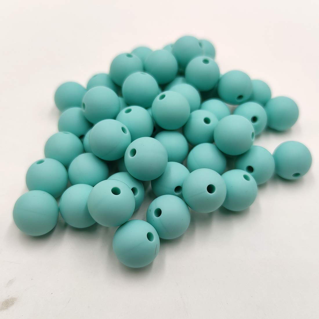 100pcs 12mm Silicone Round Loose Pearl Beads Shaped Woman Beaded Jewelry Stretchy Beads DIY Mom Jewe