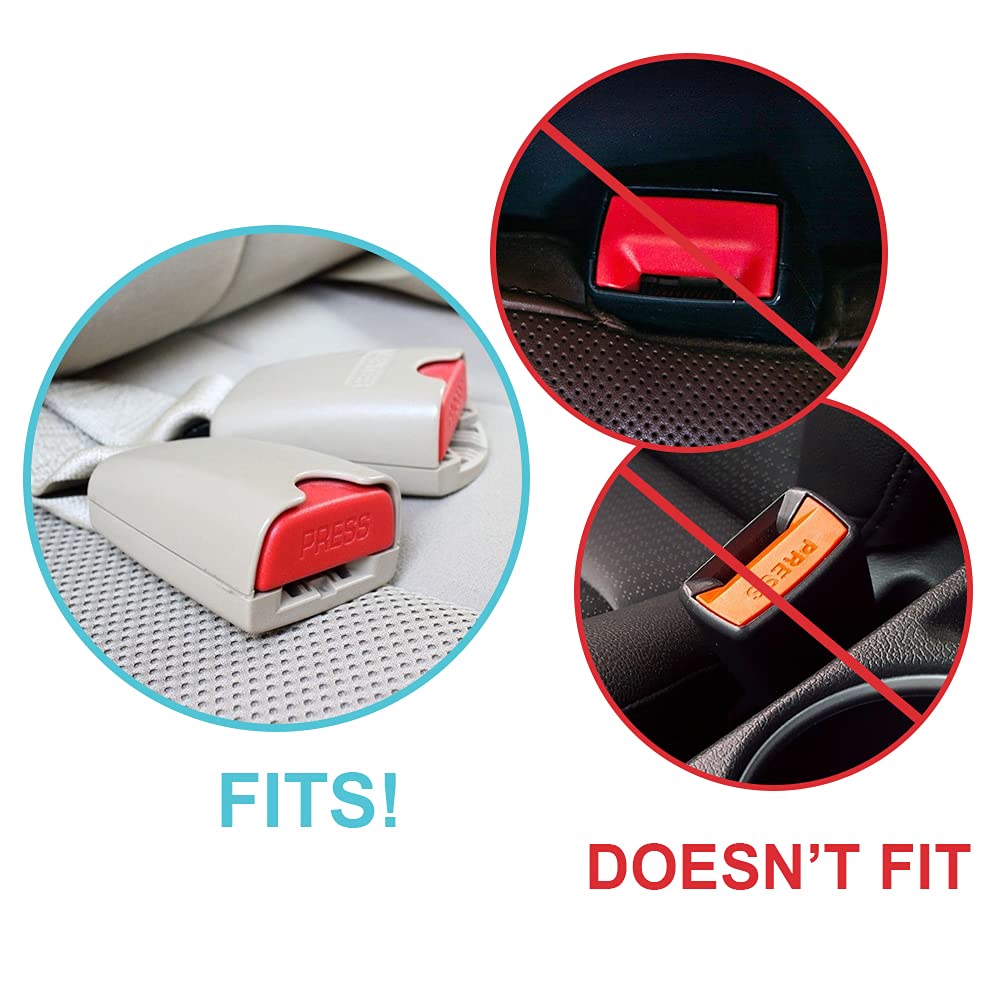 Morlike Silicone Belt Buckle Holder Booster (Yellow, 2 Pack)