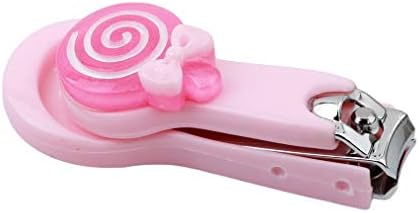 Kids Baby Safety Nail Clipper Cute Lollipop Nail Cutters Suits Pink Practical and Popular Deft