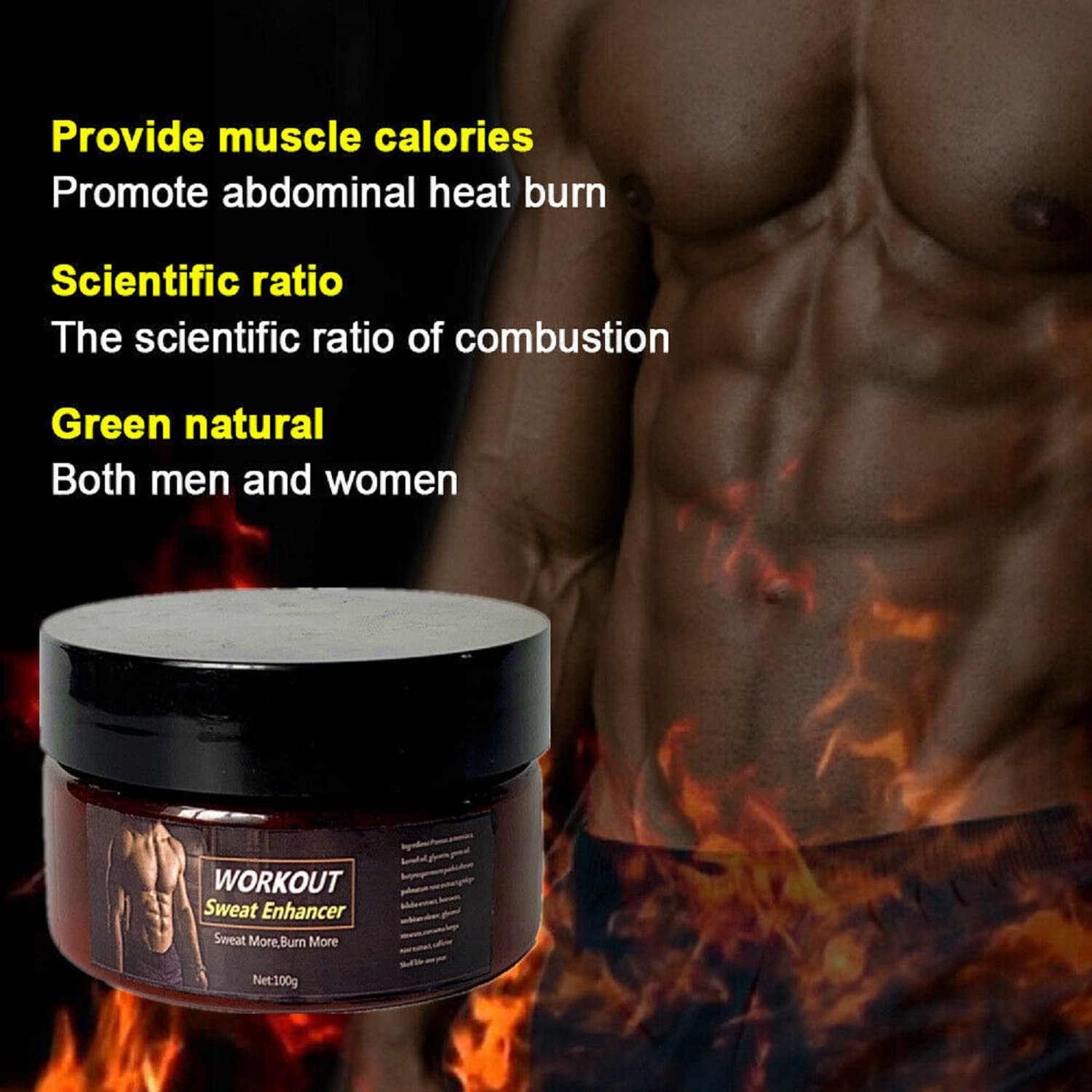 Fat Burn Cream for Belly, Hot Cream, Slimming Cream, Body Sculpting Cellulite Workout Cream, Abdomen