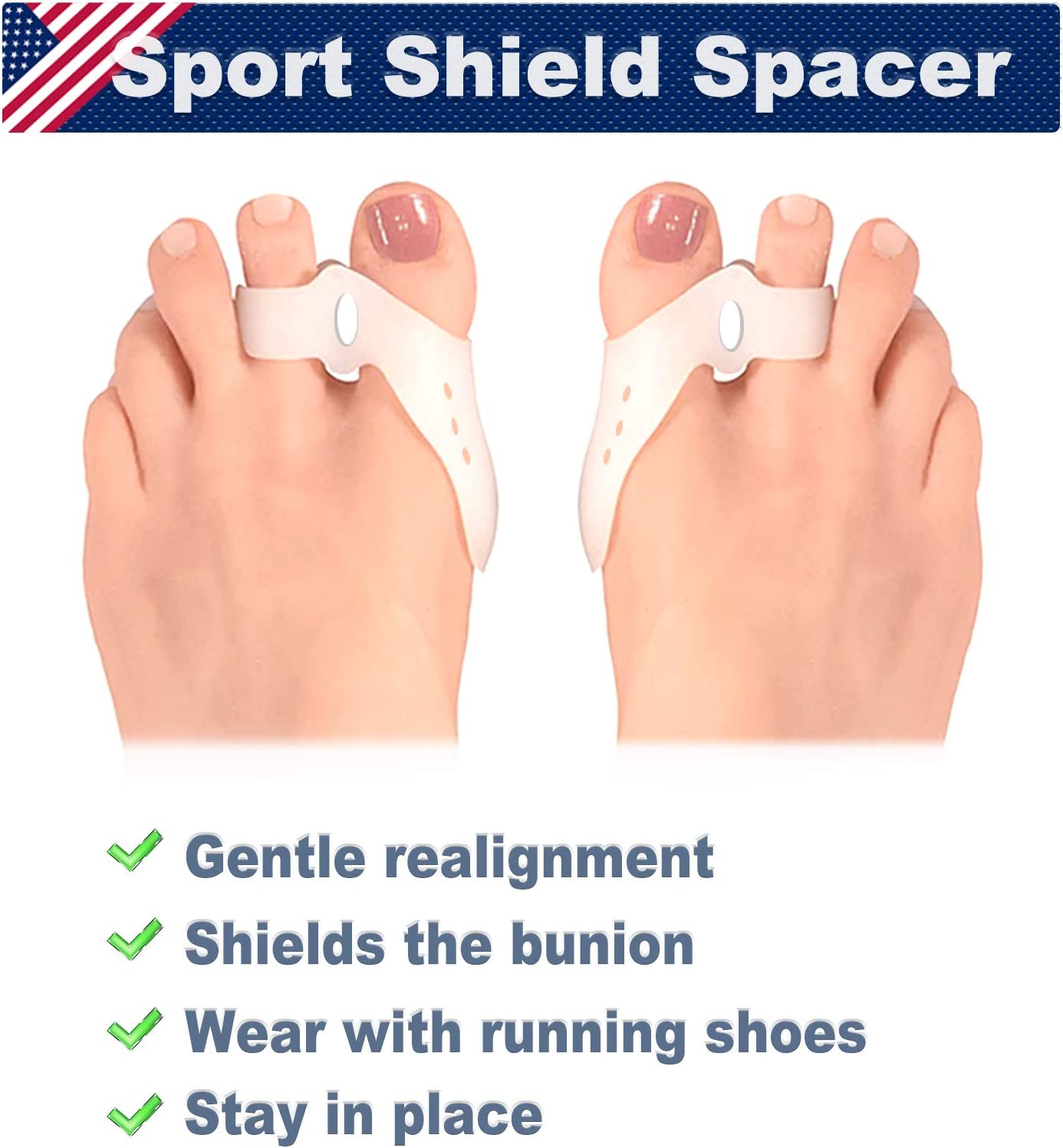 Bunion Corrector Pads Gel Toe Separators【2022 Upgraded】Hallux Valgus Pain Relief 【12 PCS】Bun