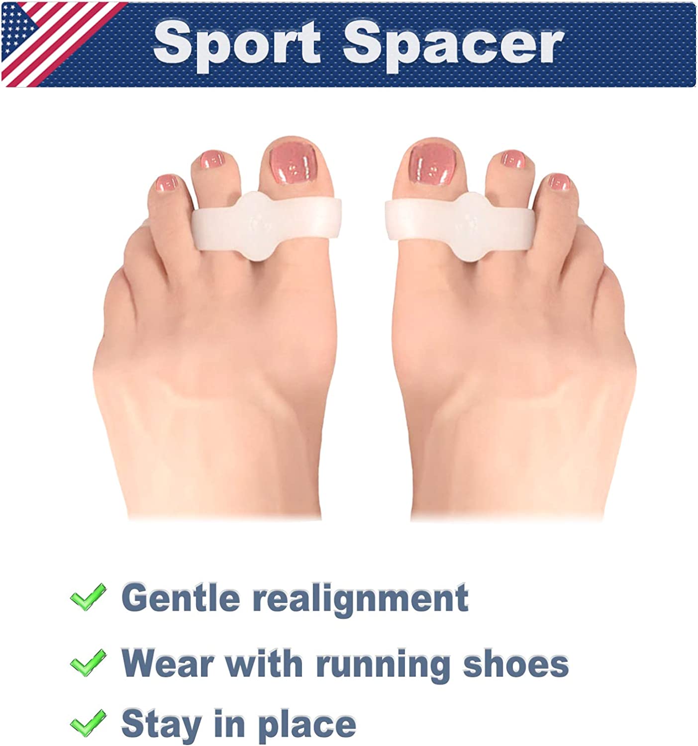 Bunion Corrector Pads Gel Toe Separators【2022 Upgraded】Hallux Valgus Pain Relief 【12 PCS】Bun