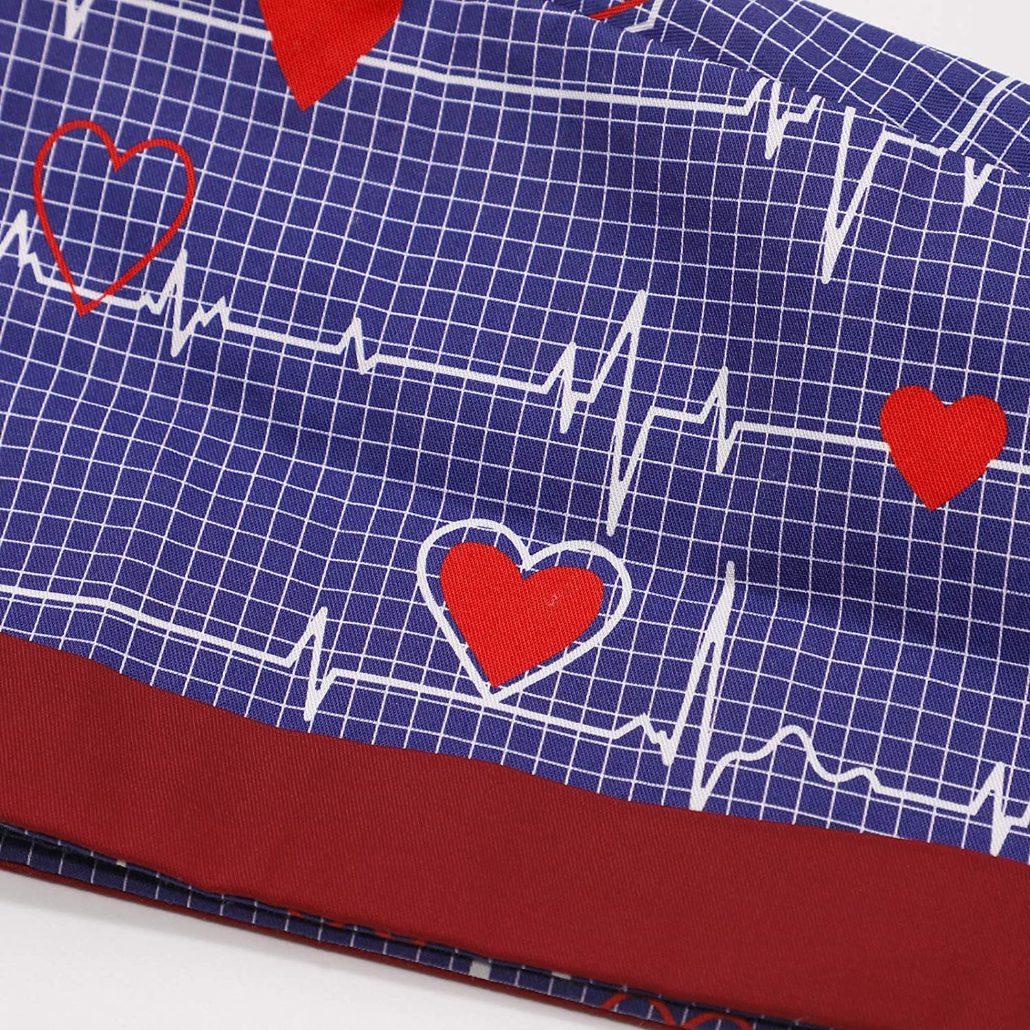 Working Cap with Buttons, Women Long Hair Work Hats, Adjustable Working Hat with Sweatband, Cotton P