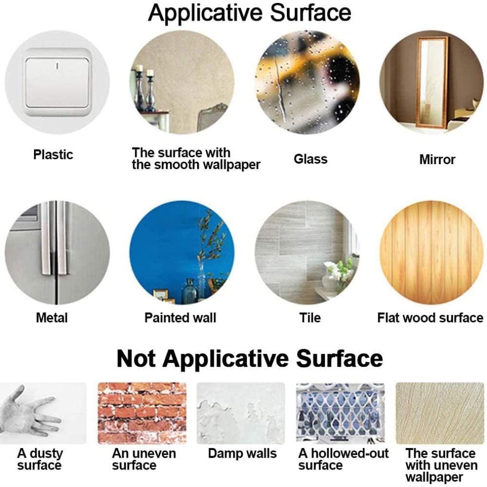 QJKai 12 Pieces Gym Mirror The Stars Stick on Mirrors for Decor Kid Baby Nursery Home Living Room Be