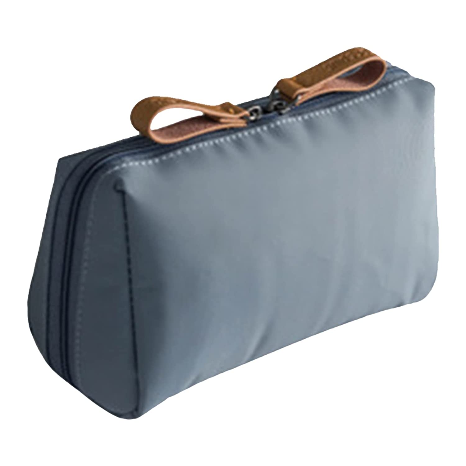 Waterproof Cosmetic Bags Morandi Zippered Toiletry Bag with Handle Strap Portable Clear Makeup Bag P