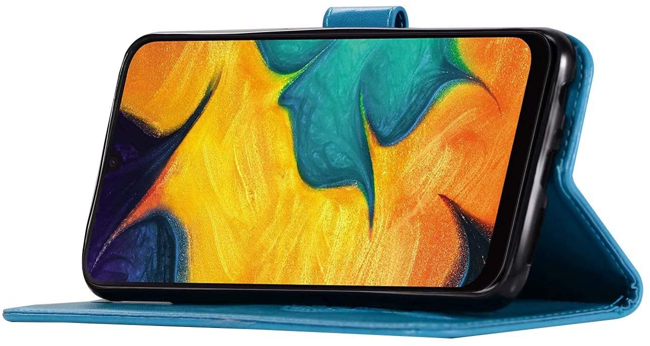 for Samsung Galaxy Note 10 Case, Shockproof PU Leather Flip Case Notebook Wallet Cover Embossed Cute