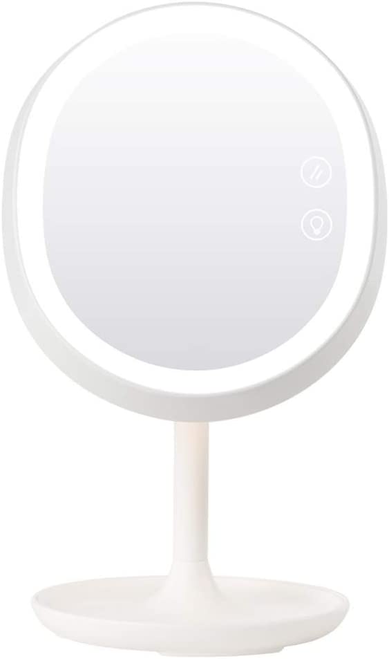 WANGXIAOLINjingzi Lighted Makeup Mirror,Swivel Cosmetic Mirror with 3X Magnification,Portable High D