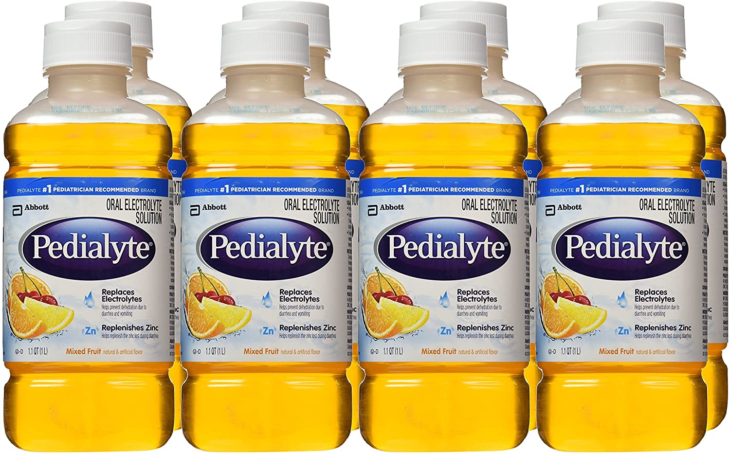 Pedialyte Oral Electrolyte Maintenance Solution, Fruit Flavor, 1 qt (1.8 fl oz) 1 lt