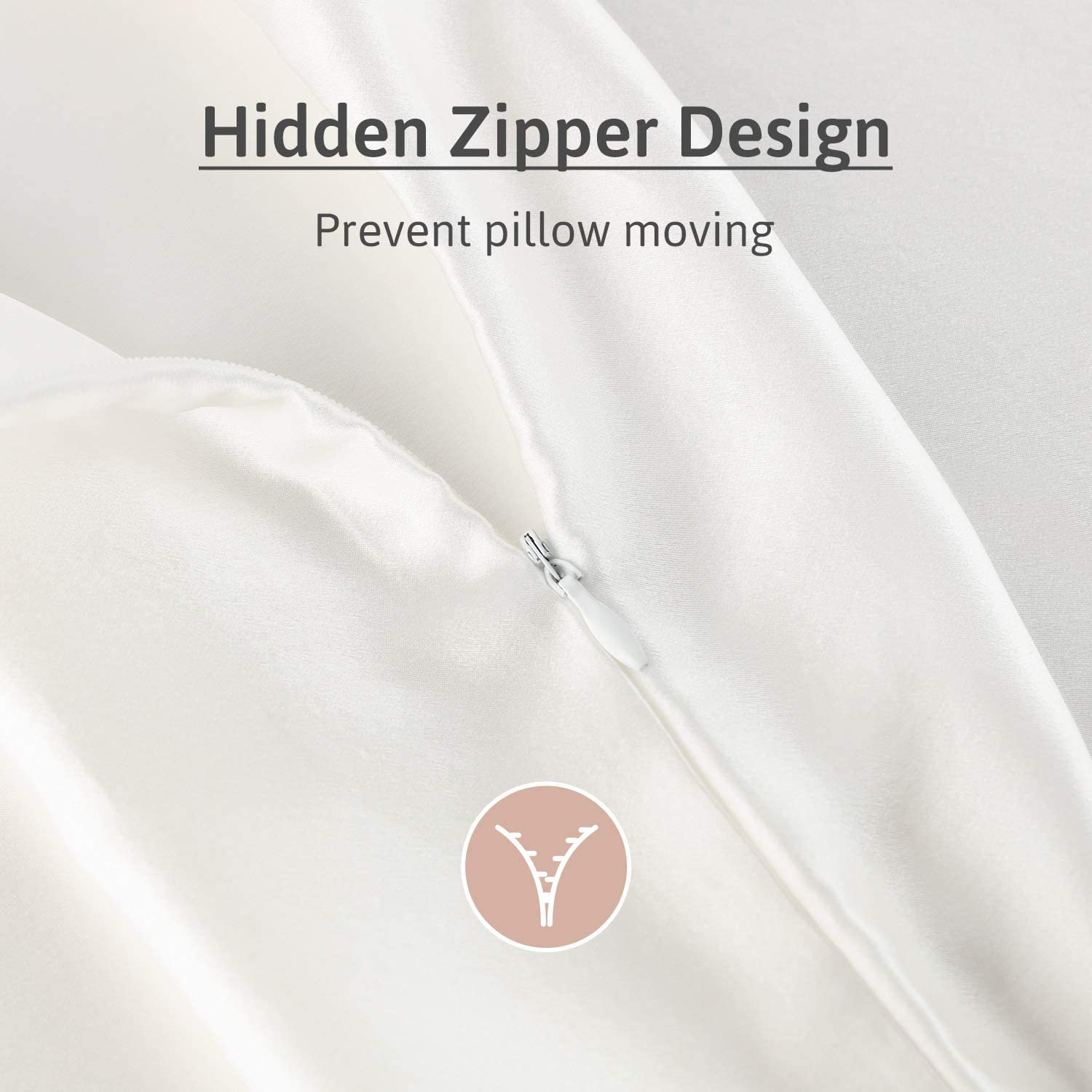 ATreebag 100% Mulberry Silk Pillowcase for Hair and Skin, Double Sided 19 Momme 600 Thread Count Pur