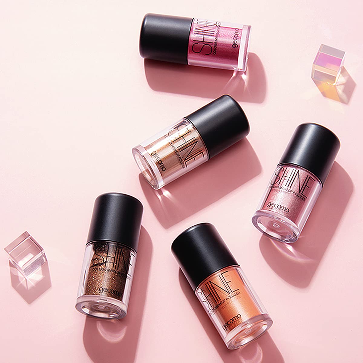 Eyeshadow Lipstick Blush Nail Eyebrow Glitter, Matte Shimmer Metallic Highlight Powder, Delicate Lon