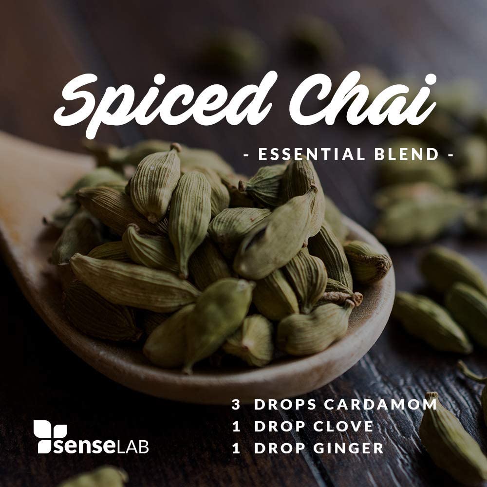 SenseLAB Cardamom Essential Oil - 100 % Pure Extract Cardamom Oil Therapeutic Grade - Relaxing and T