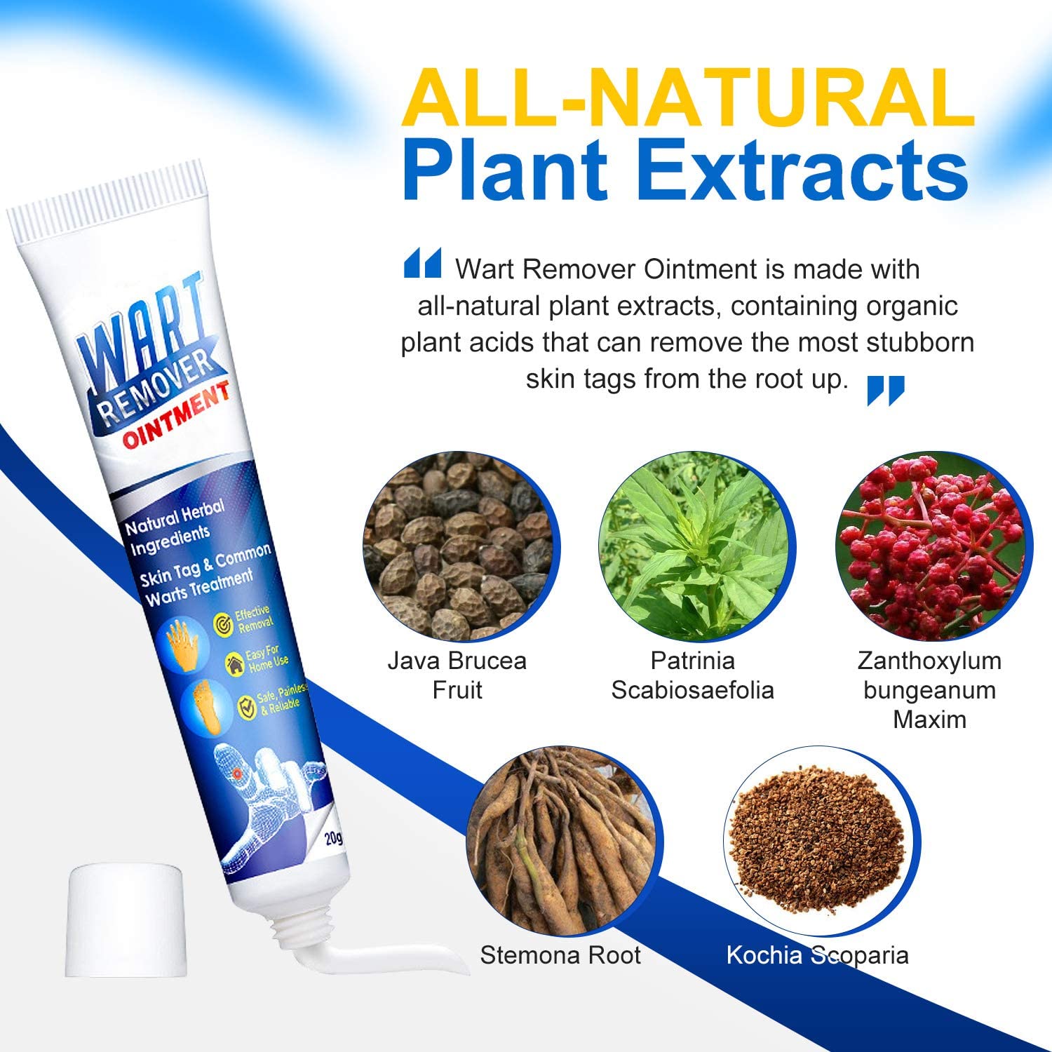 Wart Remover Cream,Skin Tag and Common Warts Treatment,Callus Painlessly, Effective and Safe