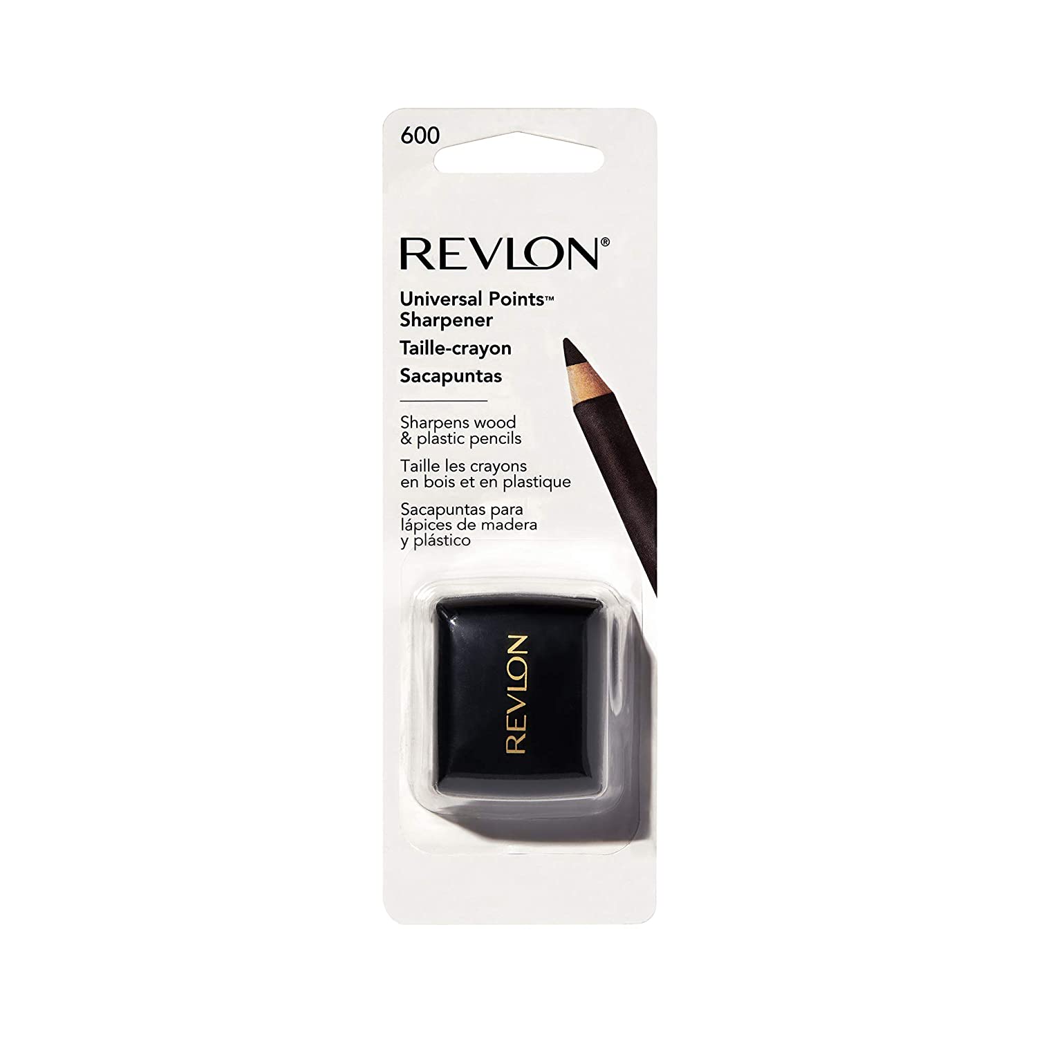 REVLON Universal Points Sharpener for All Wooden & Plastic Pencil Sizes, Dual Pencil Sharpener