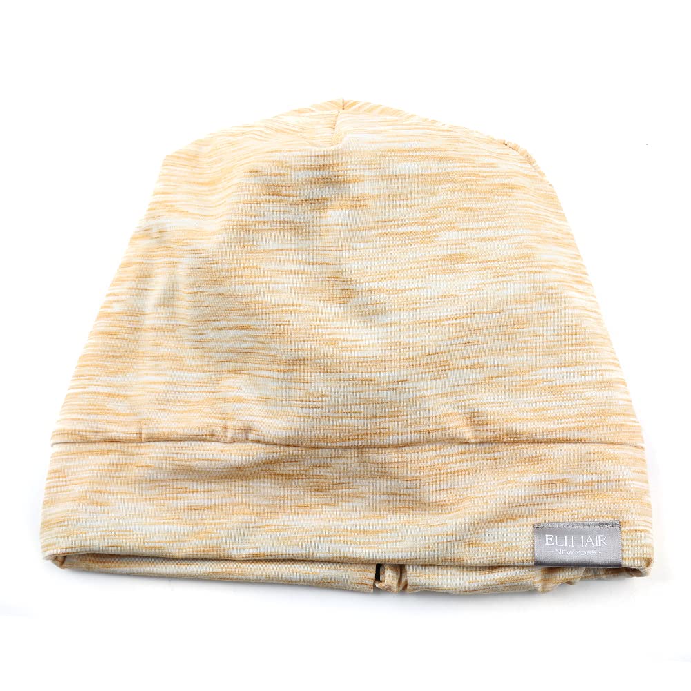 ELIHAIR Beanie Sleep Hats Bonnet for Night Sleeping Cap Silky Lined Satin Bonnet with Adjustable Ela