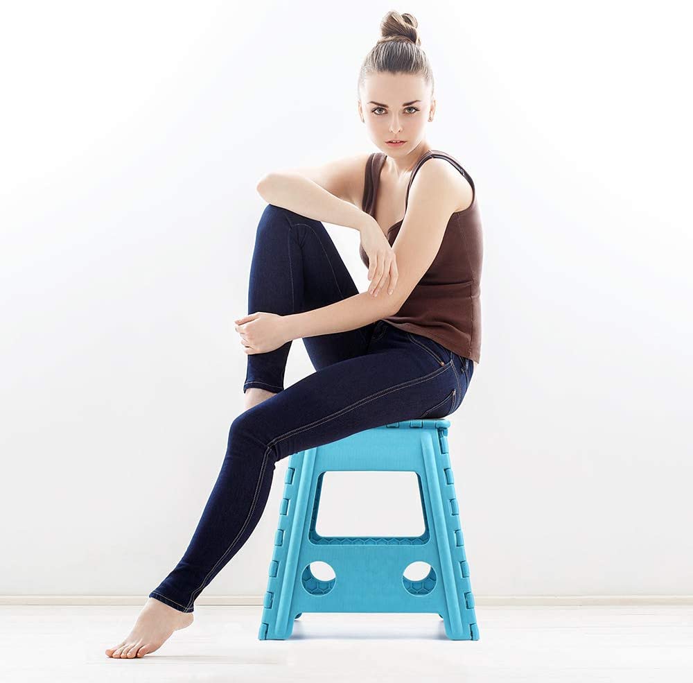 Acko Step Stool 16 Inches Super Strong Folding Step Stool for Adults,Kitchen Stepping Stools, Garden