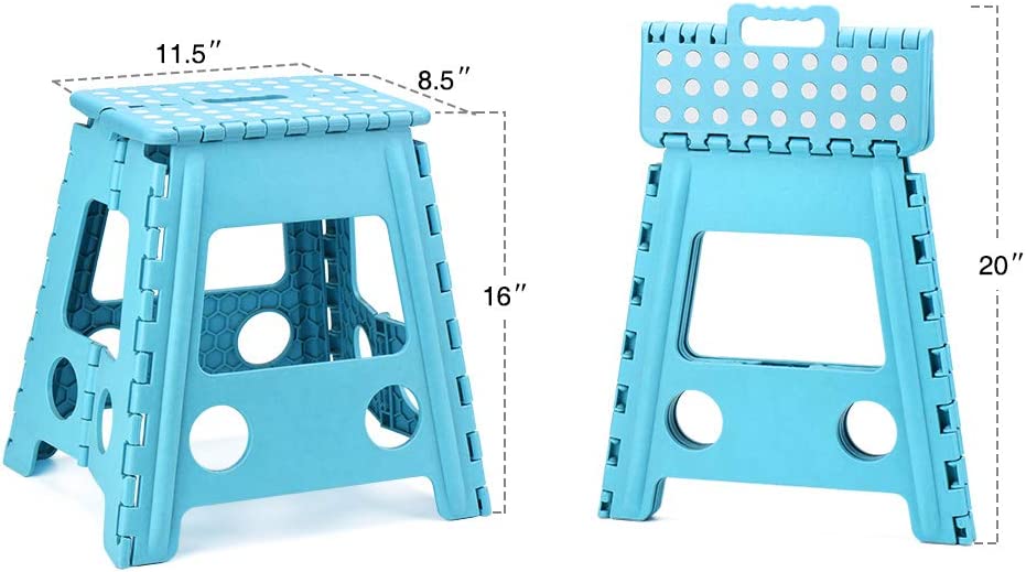 Acko Step Stool 16 Inches Super Strong Folding Step Stool for Adults,Kitchen Stepping Stools, Garden