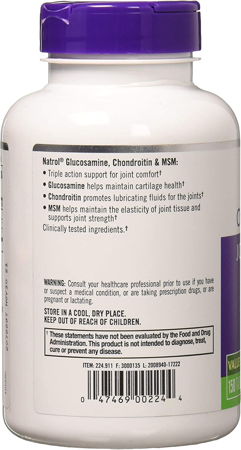 Natrol Glucosamine/Chondrtn Msm 150 Tab5