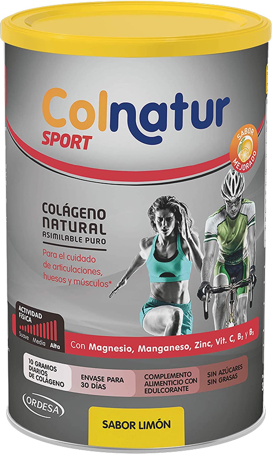 COLNATUR Complex C Natural Collagen 140 Tablets + Sport Hydrolyzed Collagen Lemon Flavor 360g Powder