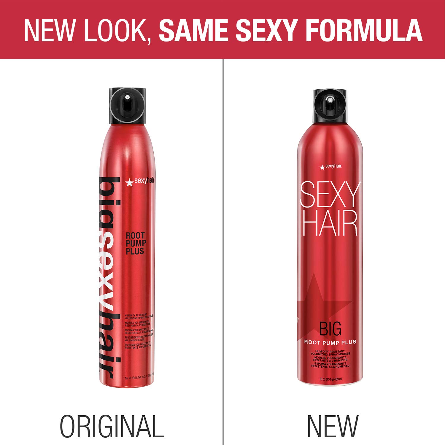 SexyHair Big Root Pump Plus Humidity Resistant Volumizing Spray Mousse Volume with High Hold