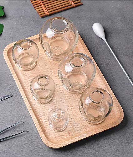 Professional Chinese Acupoint Cupping Therapy Sets, 16 Pcs Glass Cupping Set