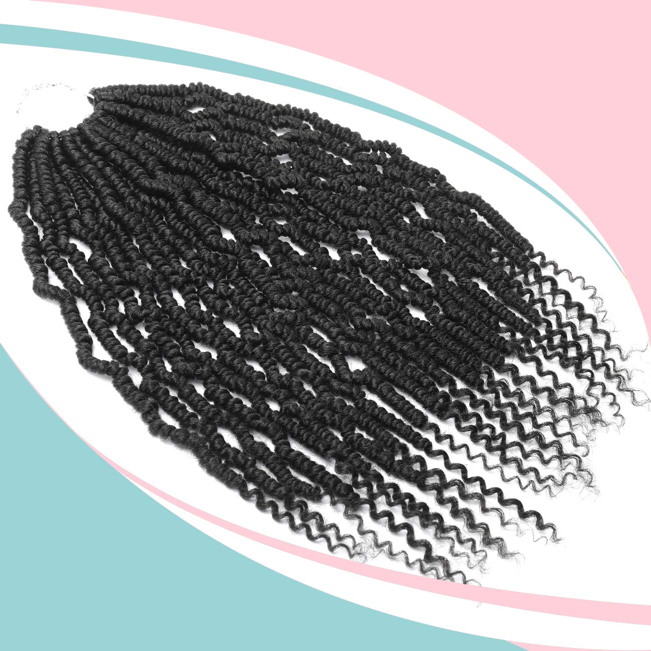 Bomb Twist Crochet Hair 6 Packs 14inch Passion Twist Hair Spring Twist Hair Mini Passion Twist Hair 