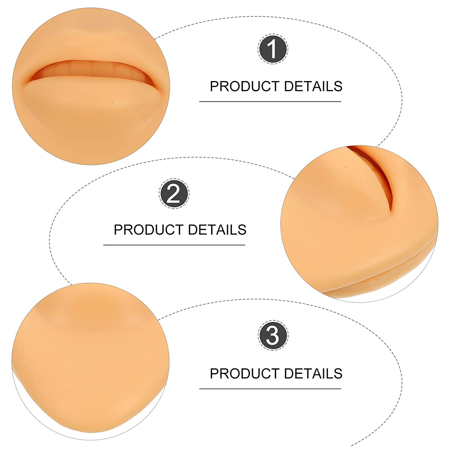 DOITOOL Soft Silicone Flexible Model Piercing Practice Model Body Part Acupuncture Model Human Silic