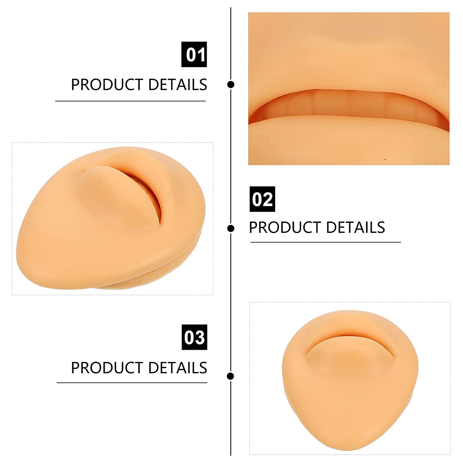 DOITOOL Soft Silicone Flexible Model Piercing Practice Model Body Part Acupuncture Model Human Silic