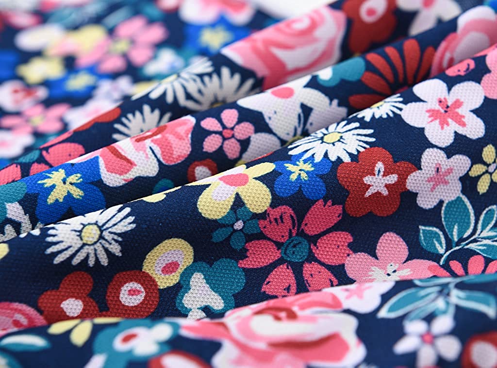 Allesgut Girls' Athletic Shorts Workout Shorts Assorted Pattern for 3-8 Years