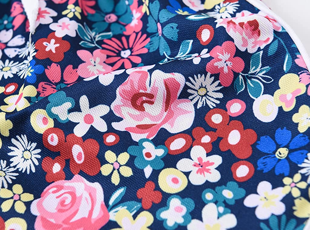 Allesgut Girls' Athletic Shorts Workout Shorts Assorted Pattern for 3-8 Years