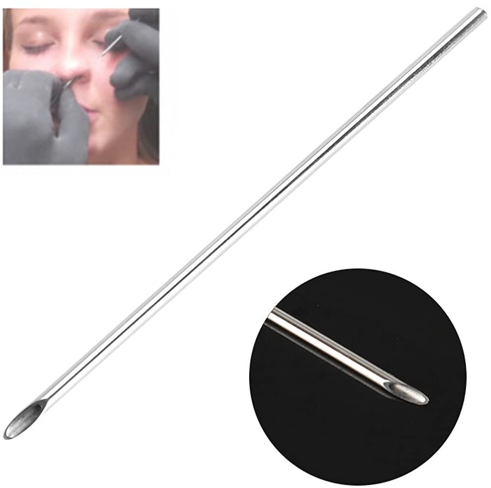 Stainless Steel Piercing Receiver with Receiving Tube Body, Holding Piercing Tool for Jewelry and Ea