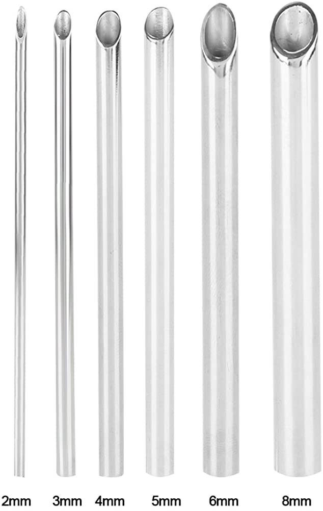 Stainless Steel Piercing Receiver with Receiving Tube Body, Holding Piercing Tool for Jewelry and Ea