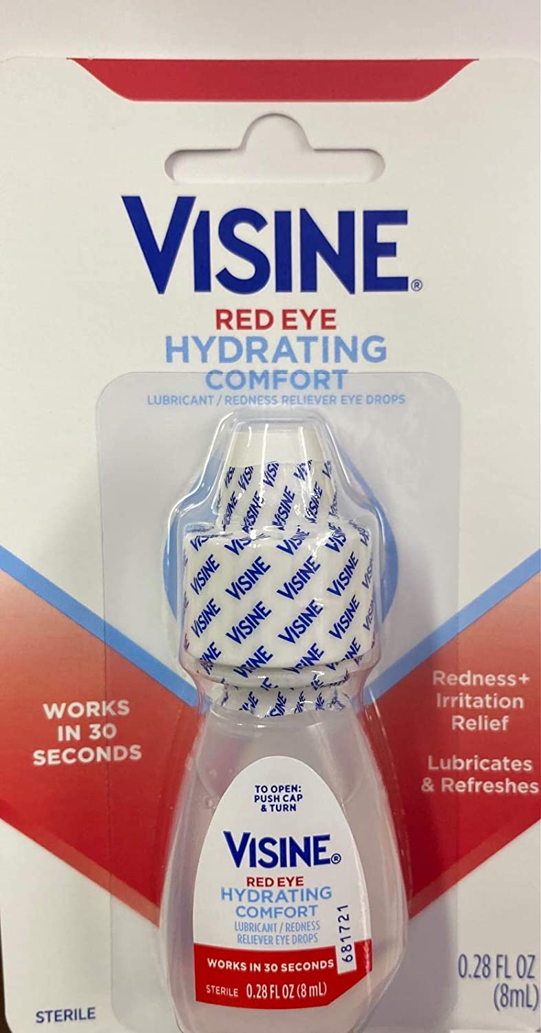 Visine Advanced Relief Redness Reliever Eye Drops, 0.28 Fluid Ounce Pack of 12