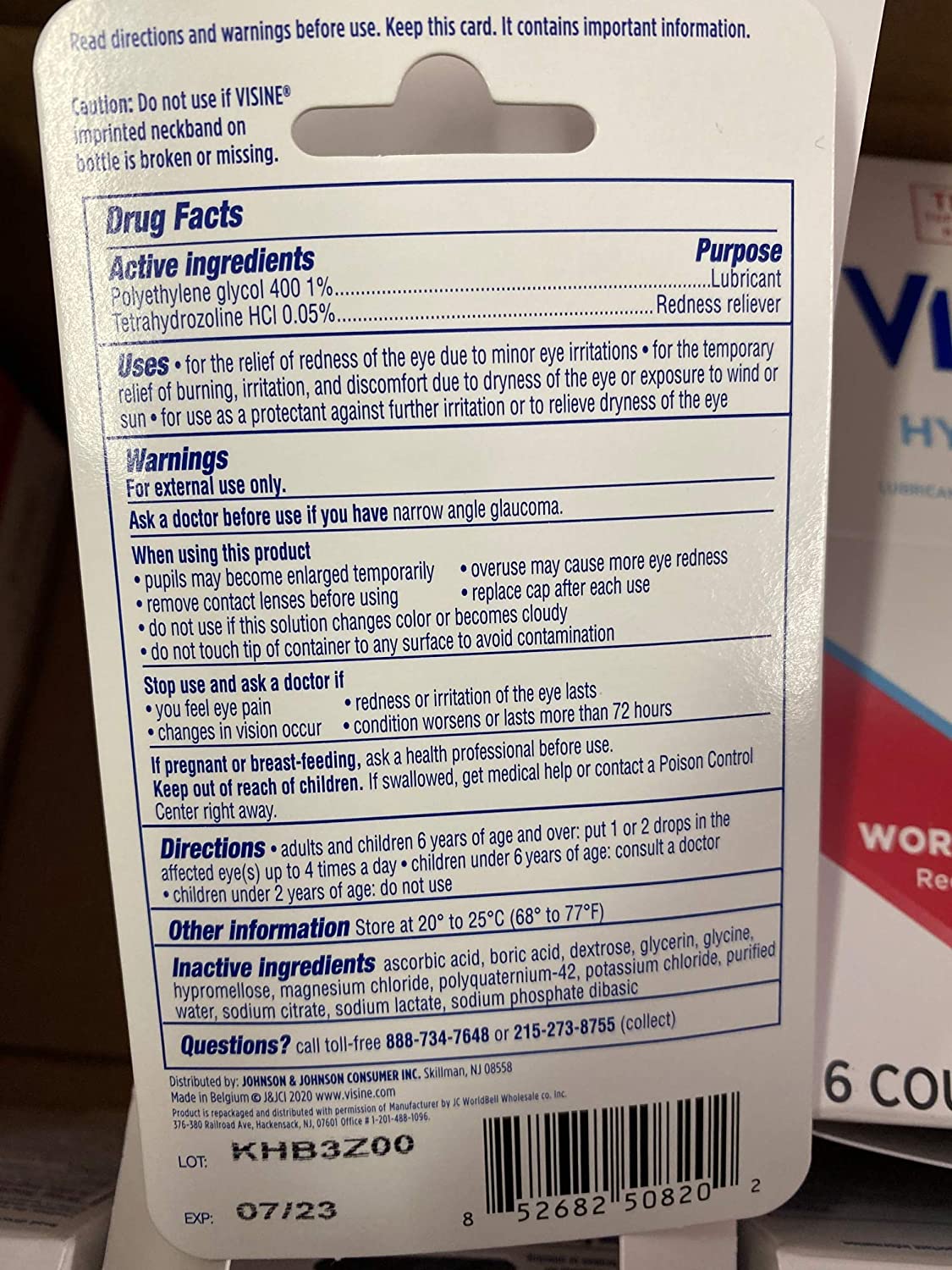 Visine Advanced Relief Redness Reliever Eye Drops, 0.28 Fluid Ounce Pack of 12