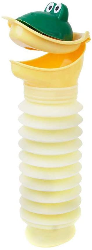 Kids Urinal Portable Unisex Toilet Travel Baby Potty Car Emergency Urinal with 3 Character Faces Dur