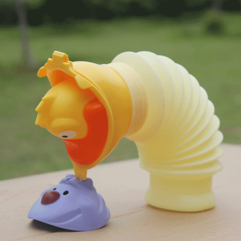 Kids Urinal Portable Unisex Toilet Travel Baby Potty Car Emergency Urinal with 3 Character Faces Dur