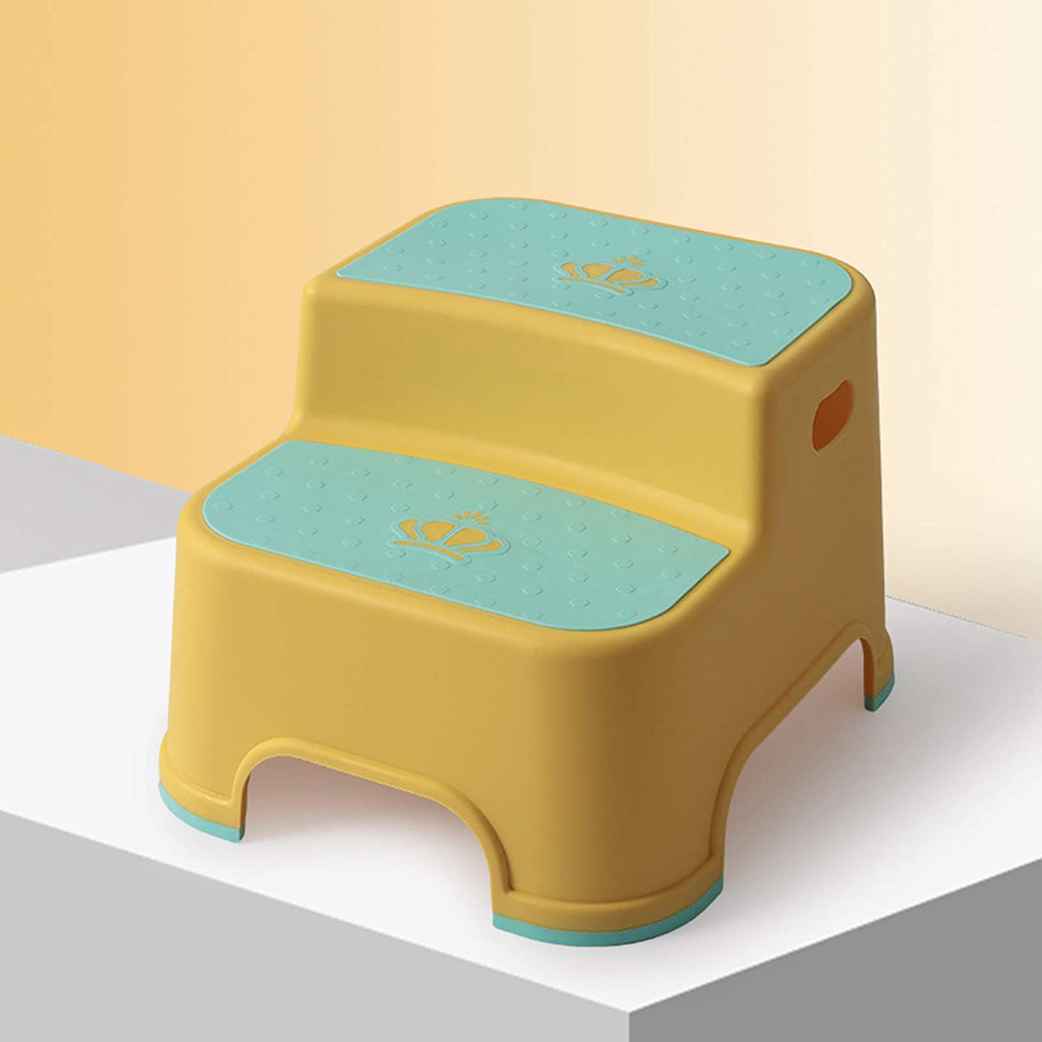 Niduo Bear Dual Height 2 Step Stool Toilet Stool Bathroom Plastic