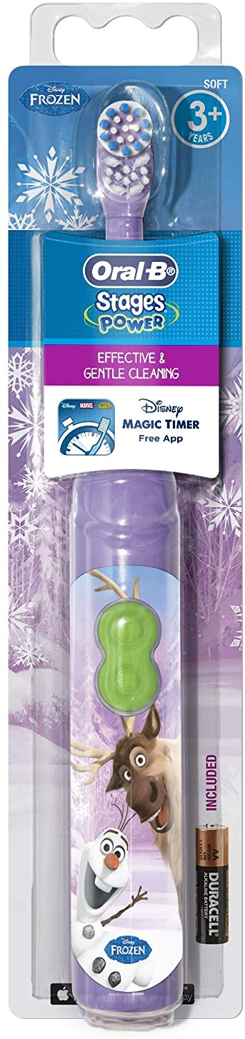 Oral-B Stages Power Kids Disney Frozen Battery Toothbrush With Timer App