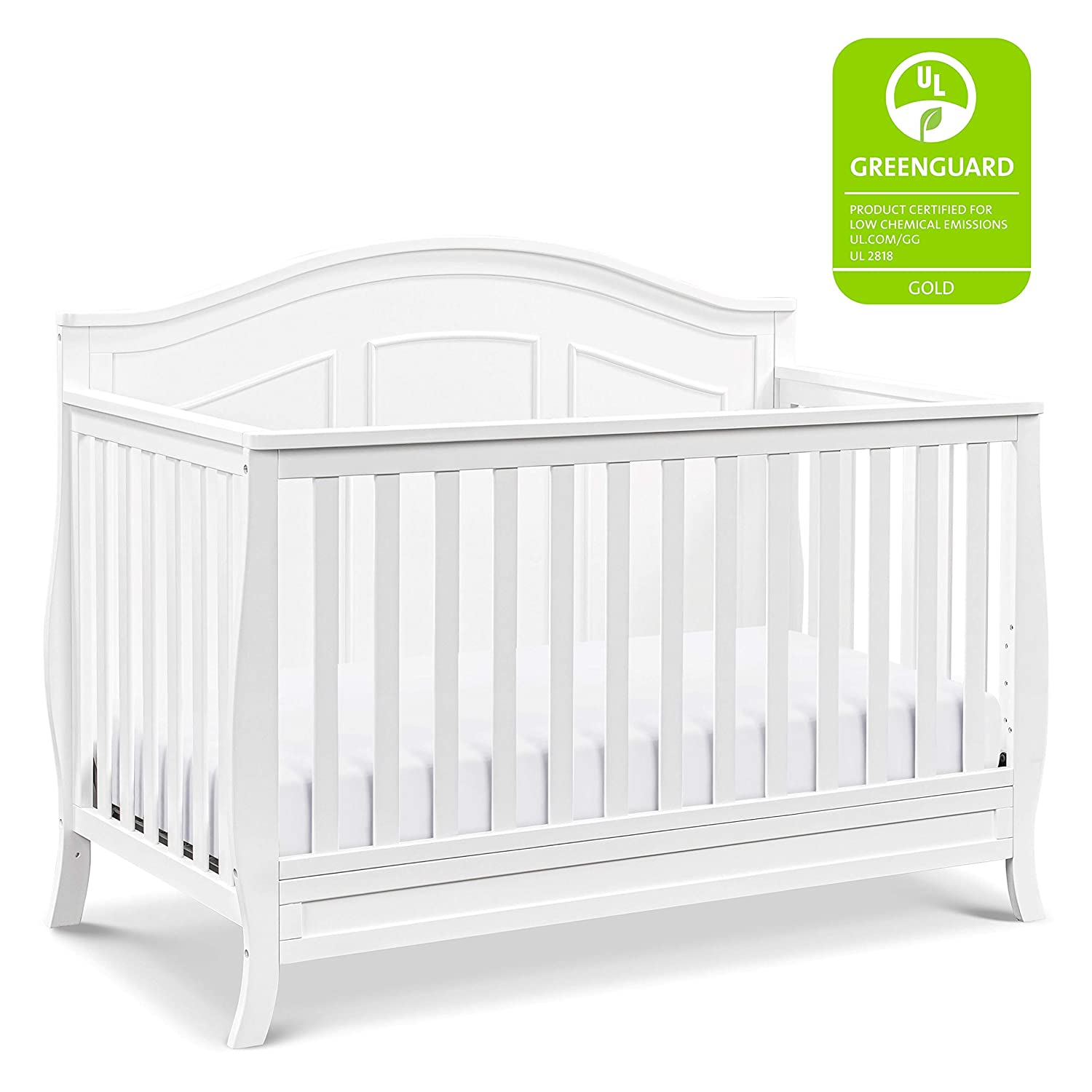 DaVinci Emmett 4-in-1 Convertible Crib in White, Greenguard Gold Certified