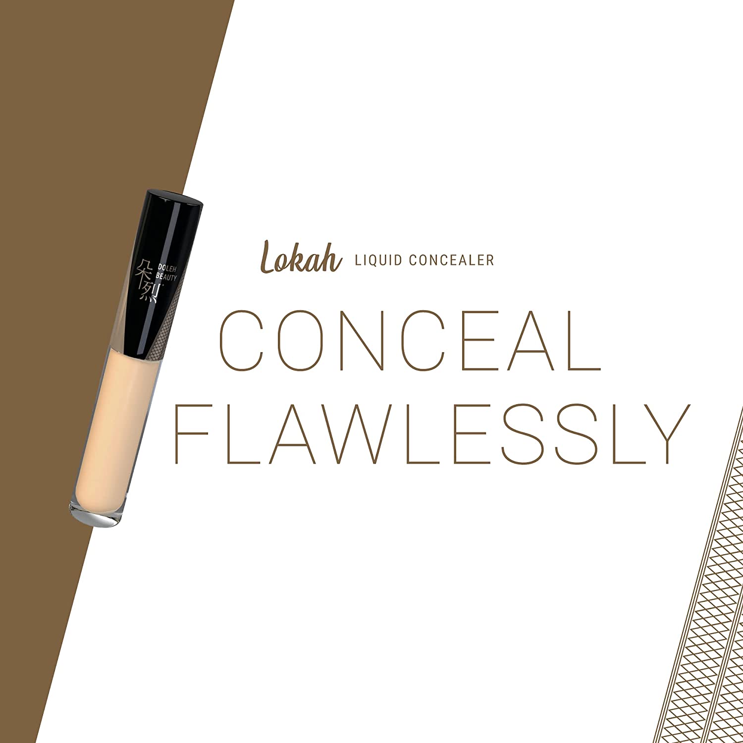 DOLEH BEAUTY Lokah Liquid Concealer, Full-Coverage, Waterproof, Long Lasting, Undereye + Corrector, 