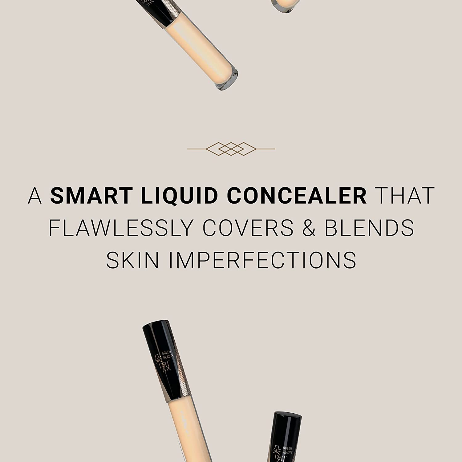 DOLEH BEAUTY Lokah Liquid Concealer, Full-Coverage, Waterproof, Long Lasting, Undereye + Corrector, 
