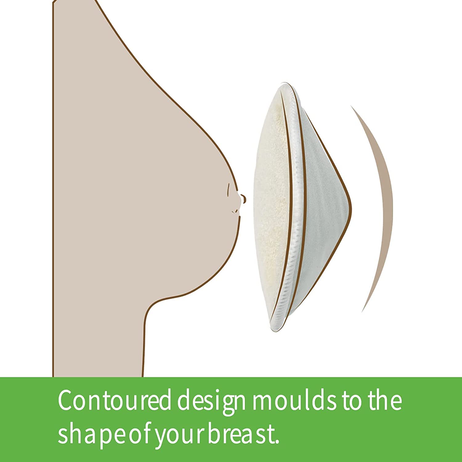 Haakaa All-Day Reusable Nursing Pad Set 8P -Washable Absorbent Bamboo Breast Pad - Perfect Leakproof