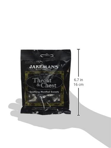 Jakemans - Throat & Chest Menthol Cough Suppressant Lozenges Anise - 100g (pack of 3)