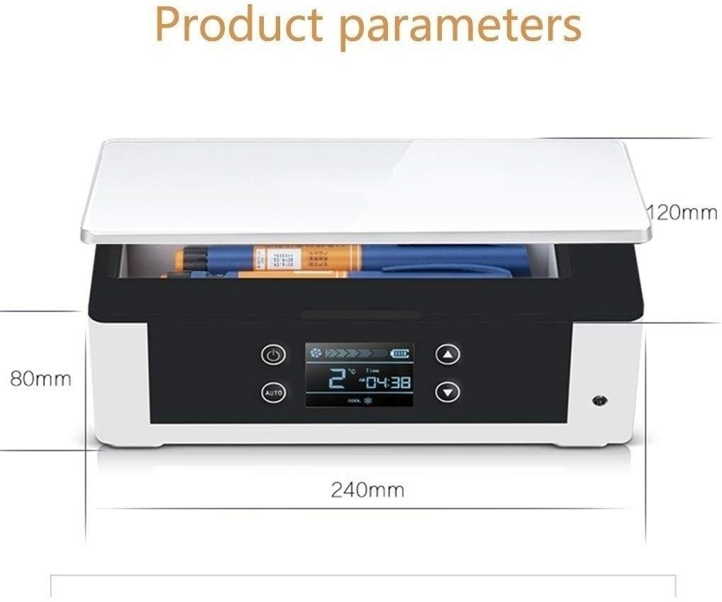 Ww Car Refrigerator Portable Mini Insulin Refrigerated Box, 2-8°C Refrigerator, Drug Cooler, Suitab