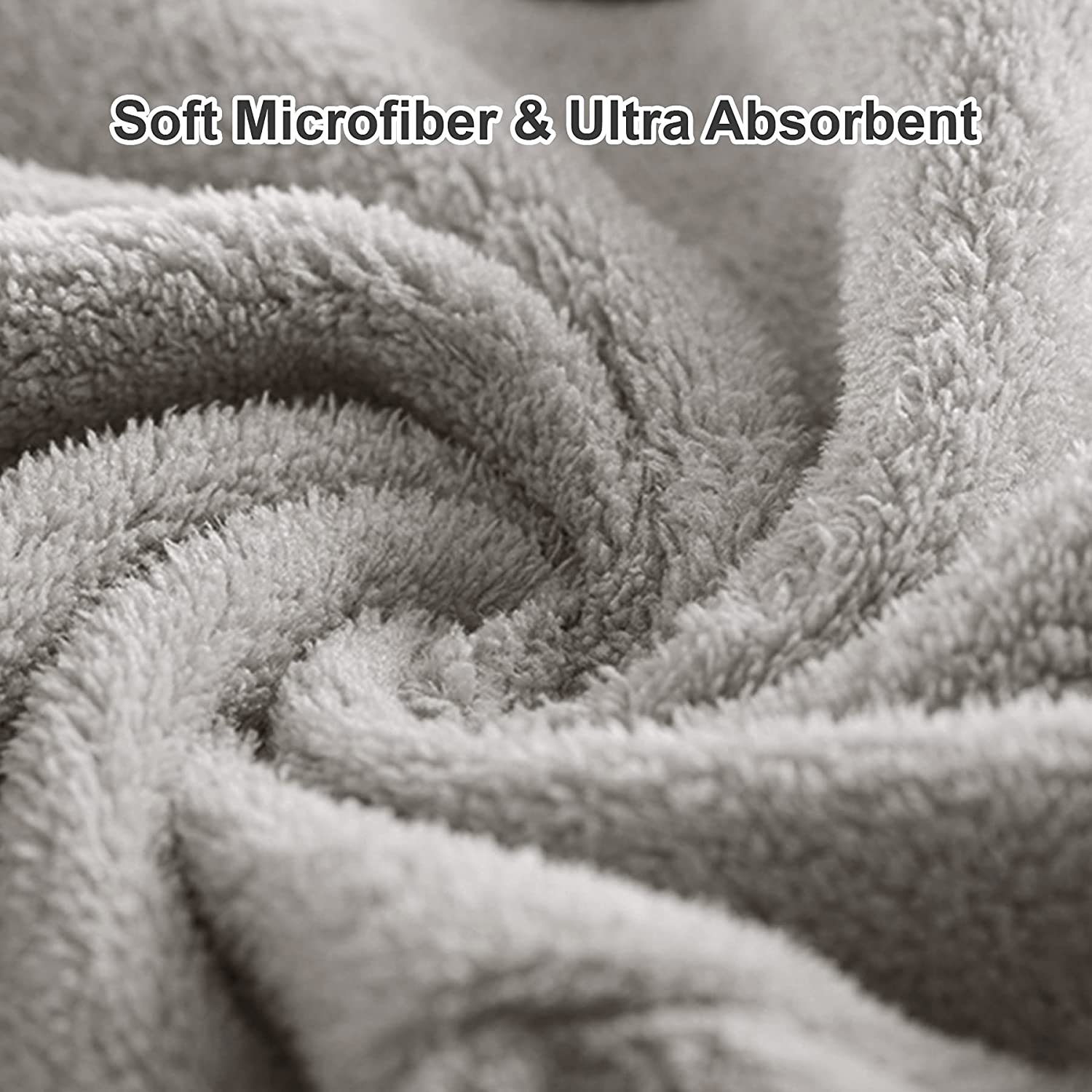 AmazerBath Hair Towel, Microfiber Hair Towel Wrap for Women, Curly Hair Drying Towels for Long Hair