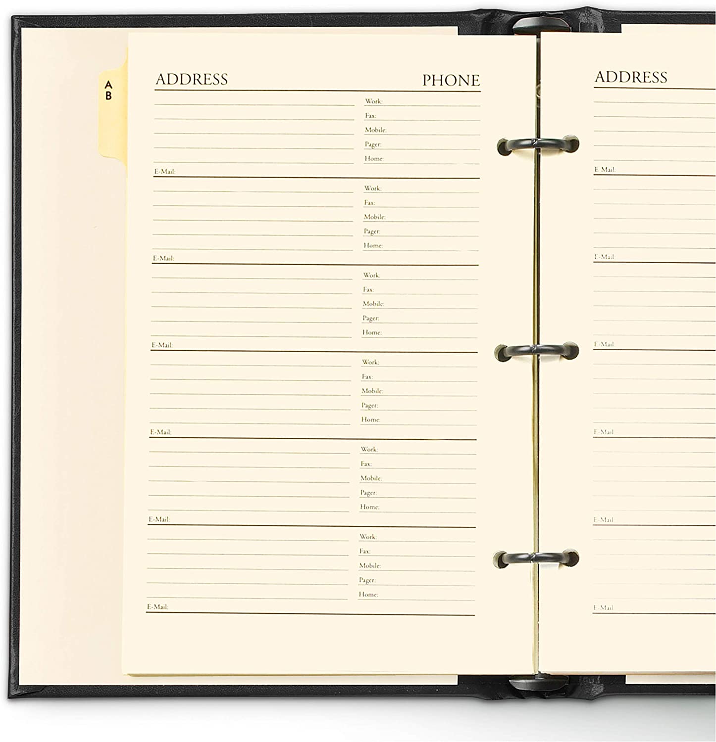 Leather Refillable Desk Address Book, by Gallery Leather, 9