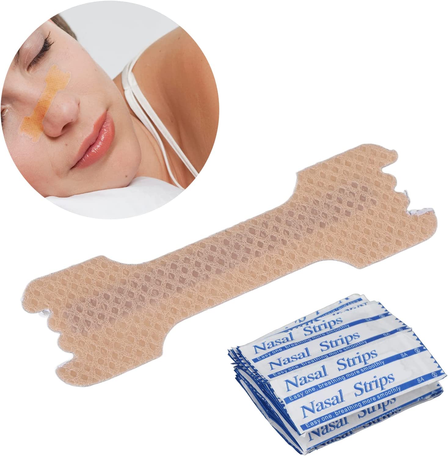 NasalBreathingStrips, SnoringNoseStrips NonWovenFabric for Daytime