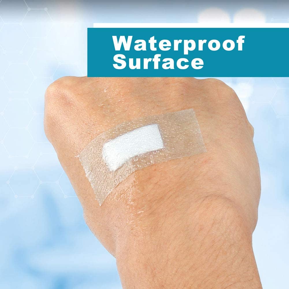 LotFancy Medical Silicone Tape, 2Rolls 1”×5.5 Yds, Waterproof Adhesive Surgical Tape, Pain-Free R